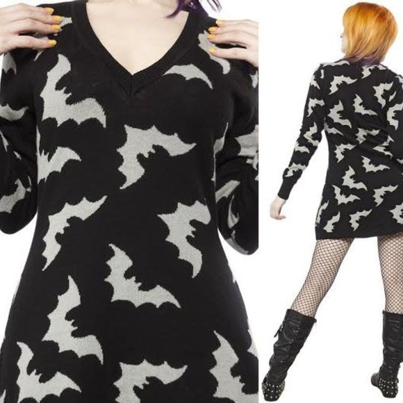 Sourpuss Bat Bats Sweater Cardigan Top 